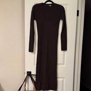 IRO Chocolate Long Sleeve Dress
